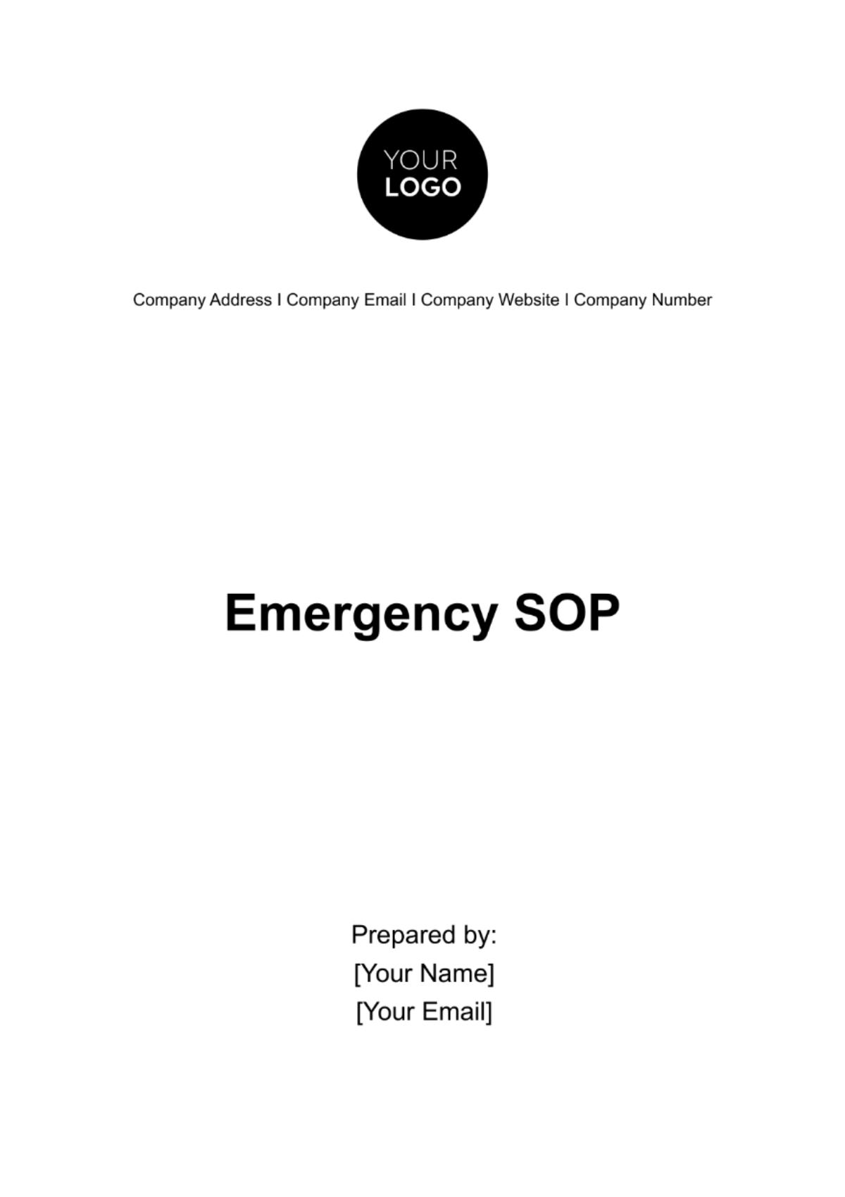 Emergency SOP Template