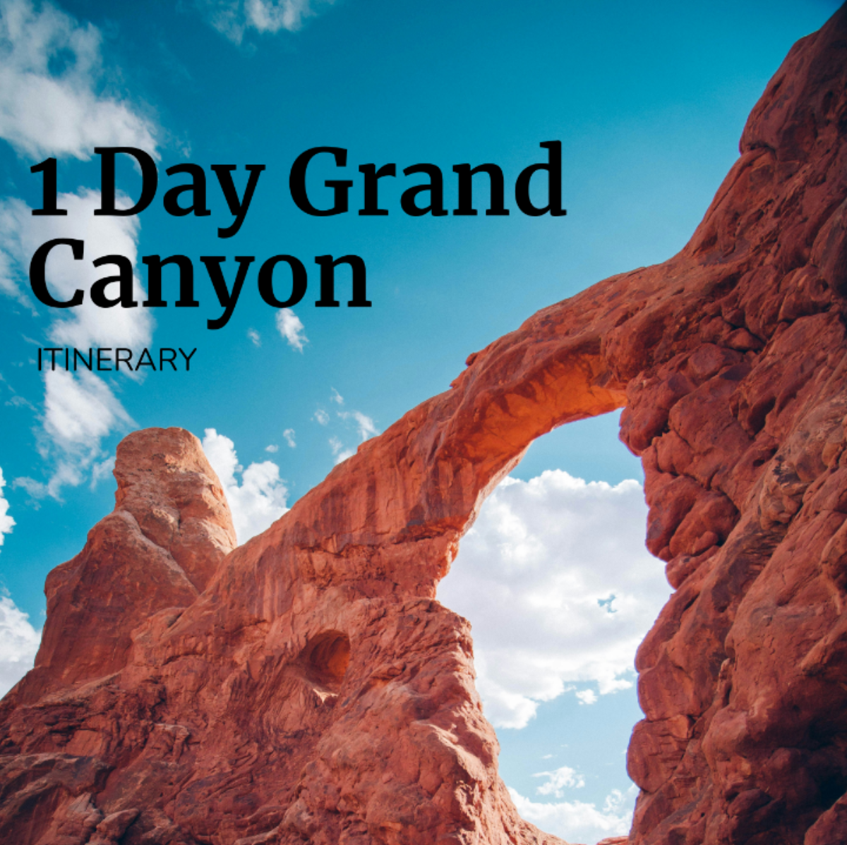 1 Day Grand Canyon Itinerary Template - Edit Online & Download