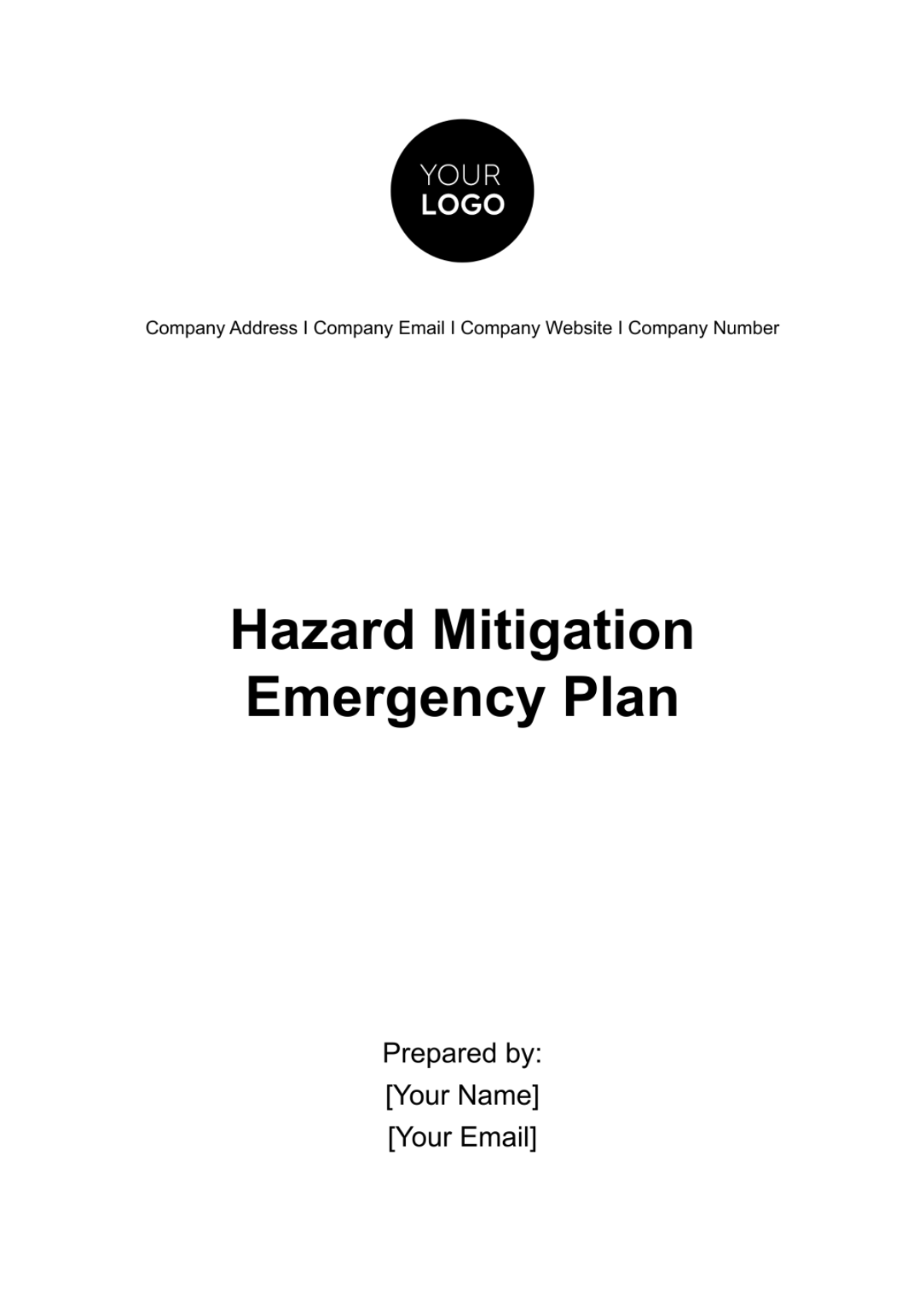 Hazard Mitigation Emergency Plan Template - Edit Online & Download