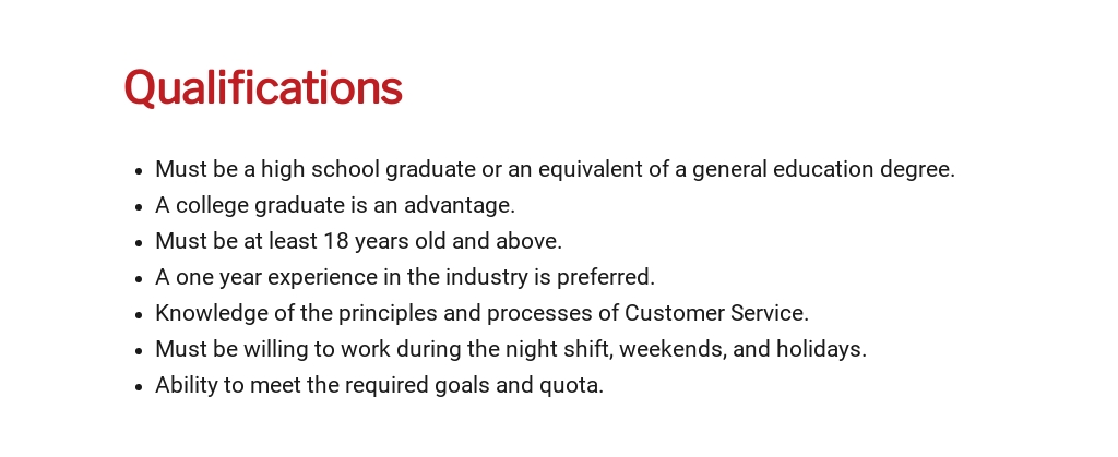 Free Customer Service Job Description Template 5.jpe
