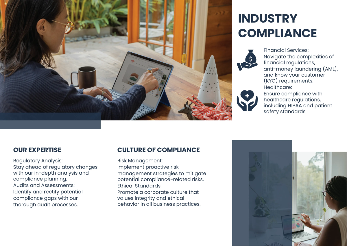 Free Regulatory Compliance Procedures Pamphlet Template to Edit Online