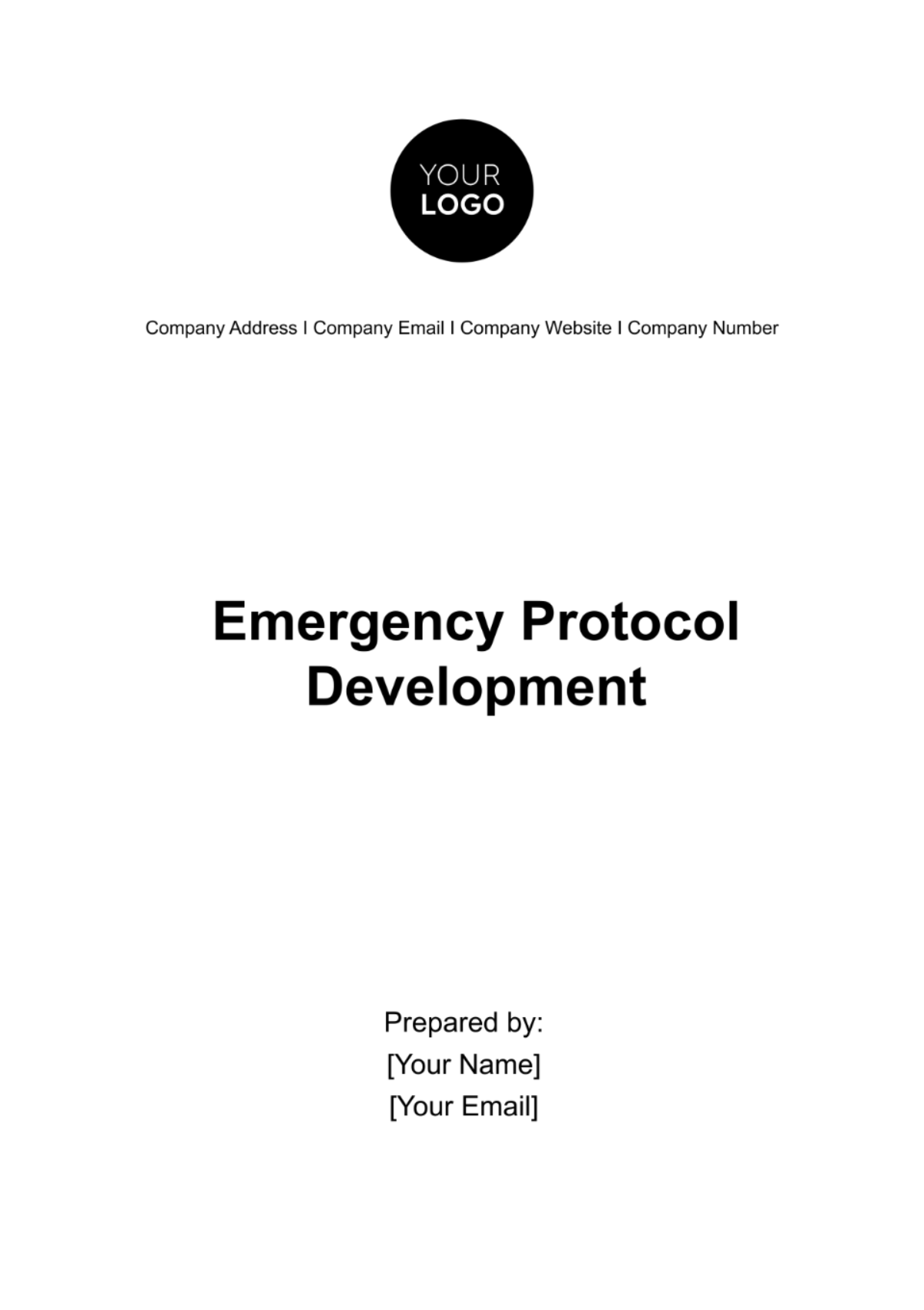 Free Emergency Protocol Development Template