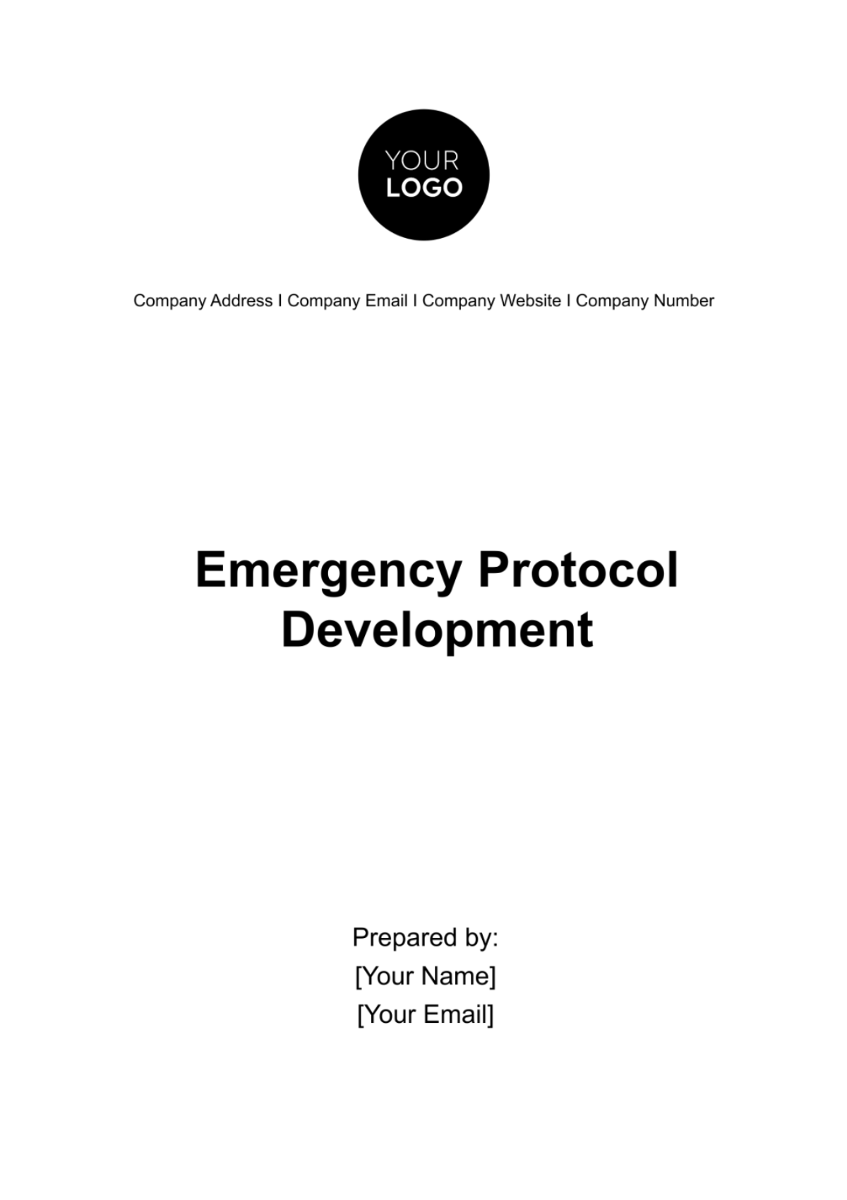 Emergency Protocol Development Template - Edit Online & Download