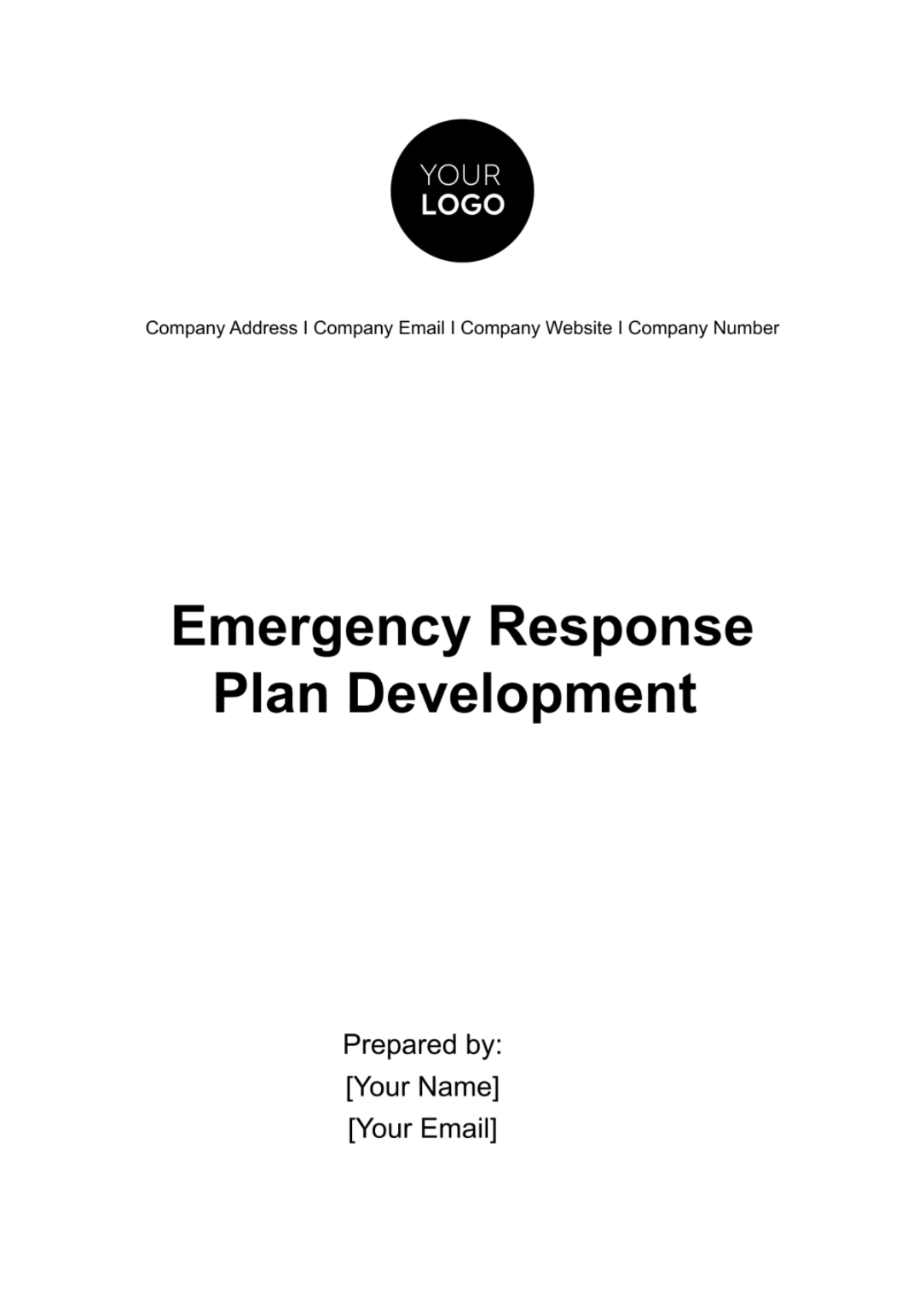 Emergency Response Plan Development Template - Edit Online & Download