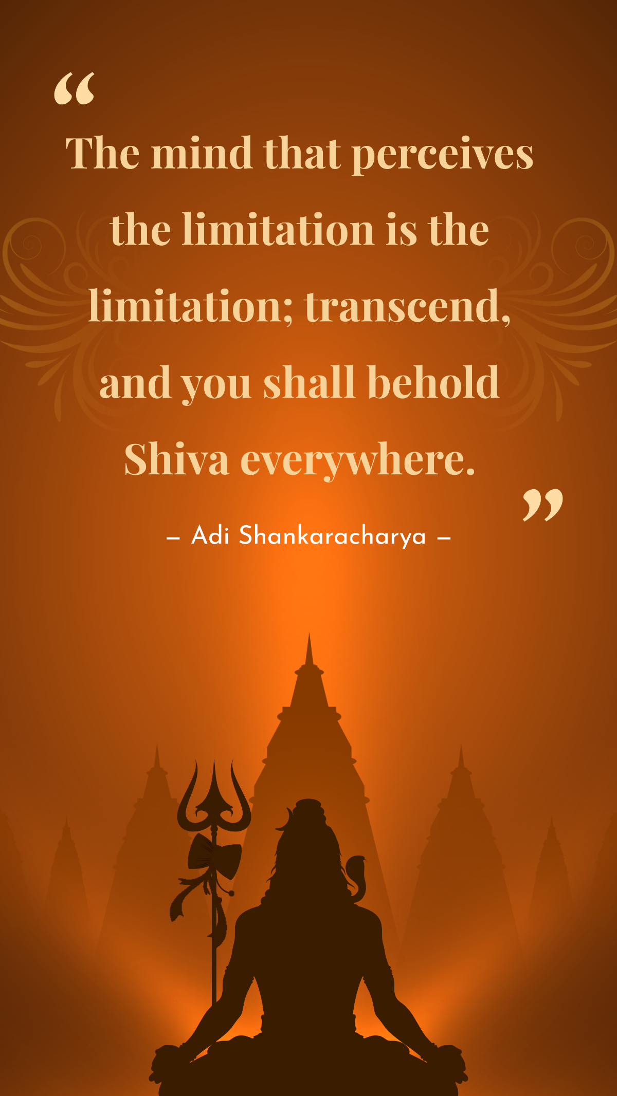 Free  Maha Shivaratri Quote Template