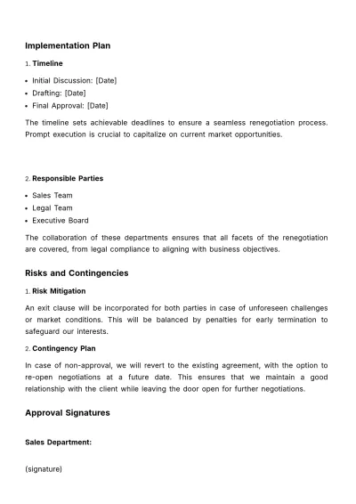 Free Sales Resolution for Deal Renegotiation Template to Edit Online