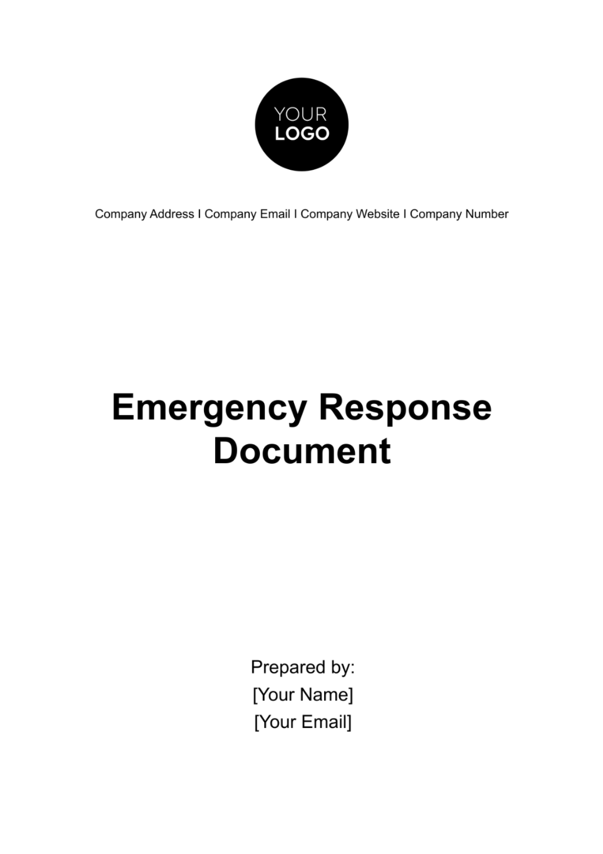 Emergency Response Document Template - Edit Online & Download