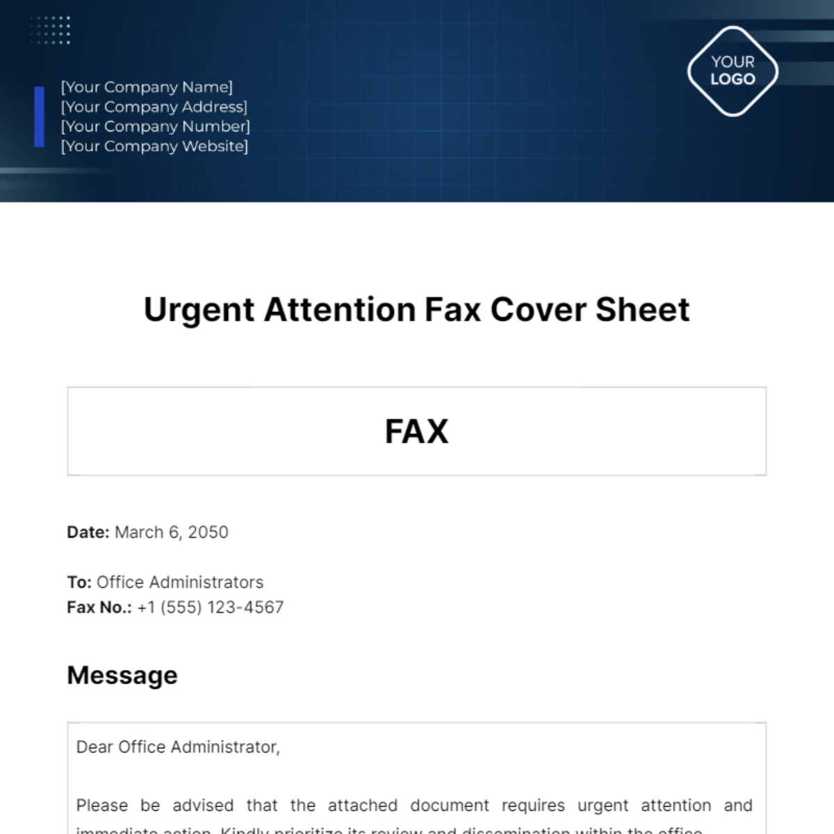 Classic Fax Cover Sheet - Edit Online &amp; Download Example | Template.net