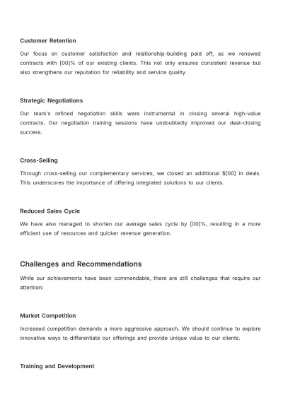 Free Sales Monthly Closed Deals Report Template to Edit Online