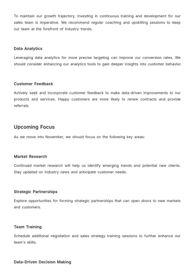 Free Sales Monthly Closed Deals Report Template to Edit Online