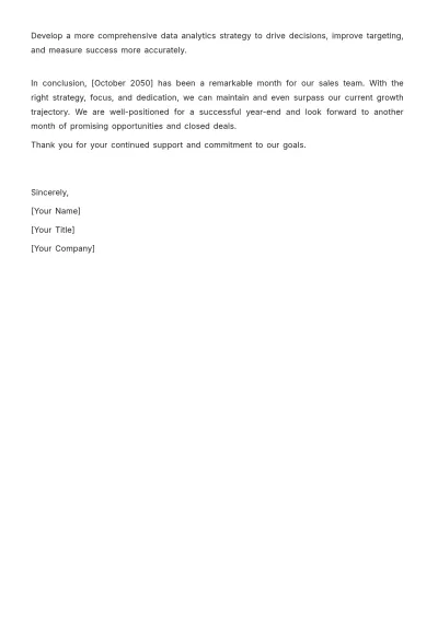 Free Sales Monthly Closed Deals Report Template to Edit Online