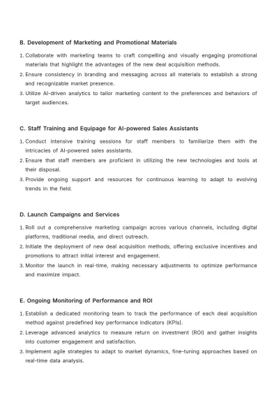 Free Sales Feasibility Study for New Deal Acquisition Methods Template to Edit Online