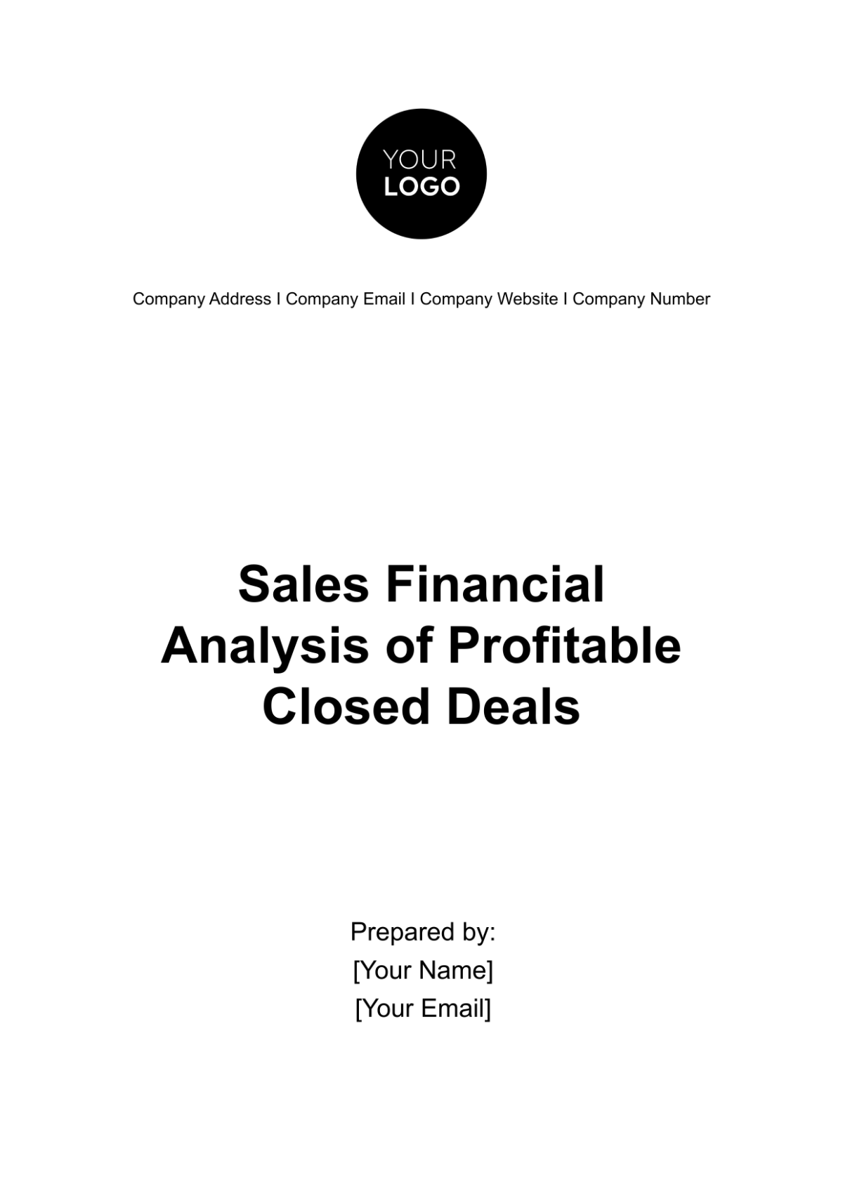 Free Sales Financial Analysis of Profitable Closed Deals Template