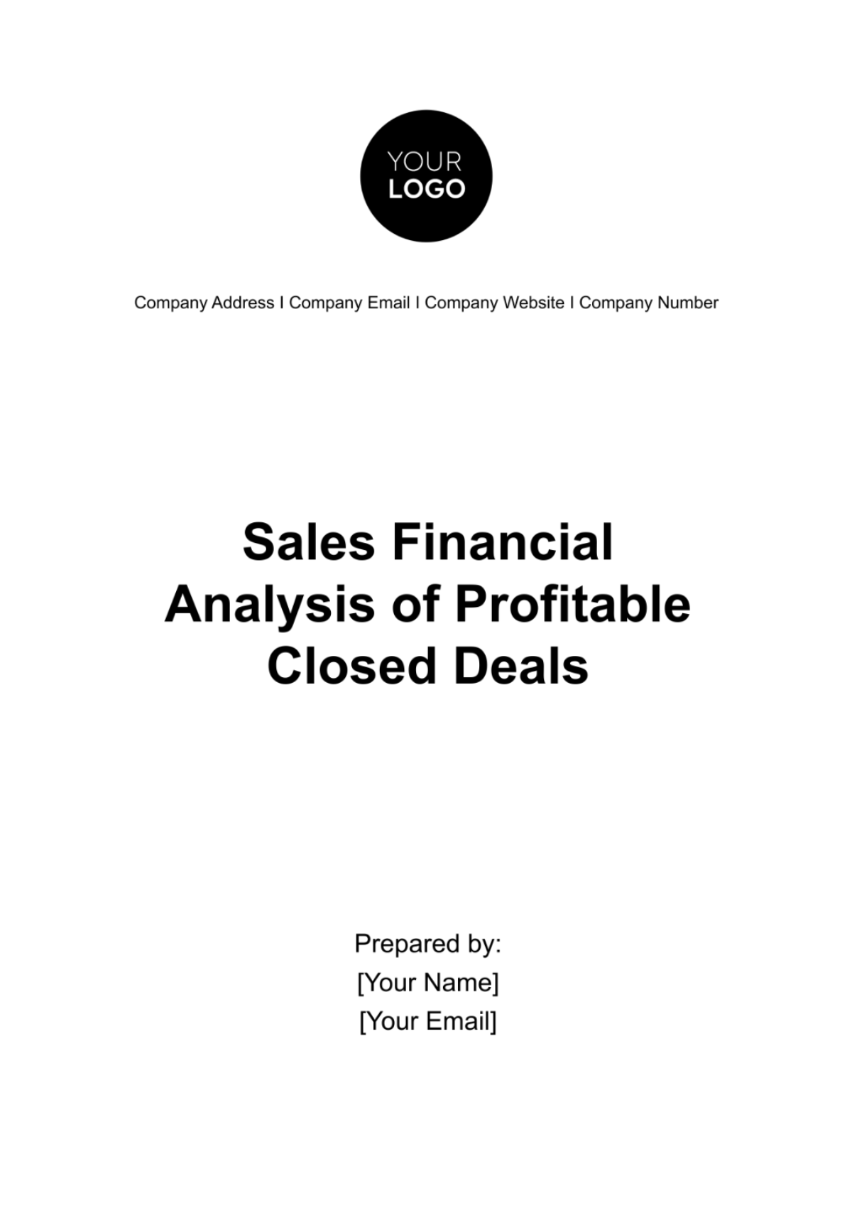 Sales Financial Analysis of Profitable Closed Deals Template - Edit Online & Download