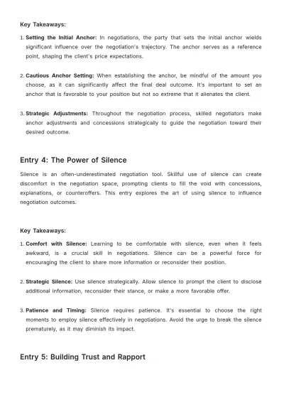 Free Sales Journal on Psychology in Negotiations Template to Edit Online