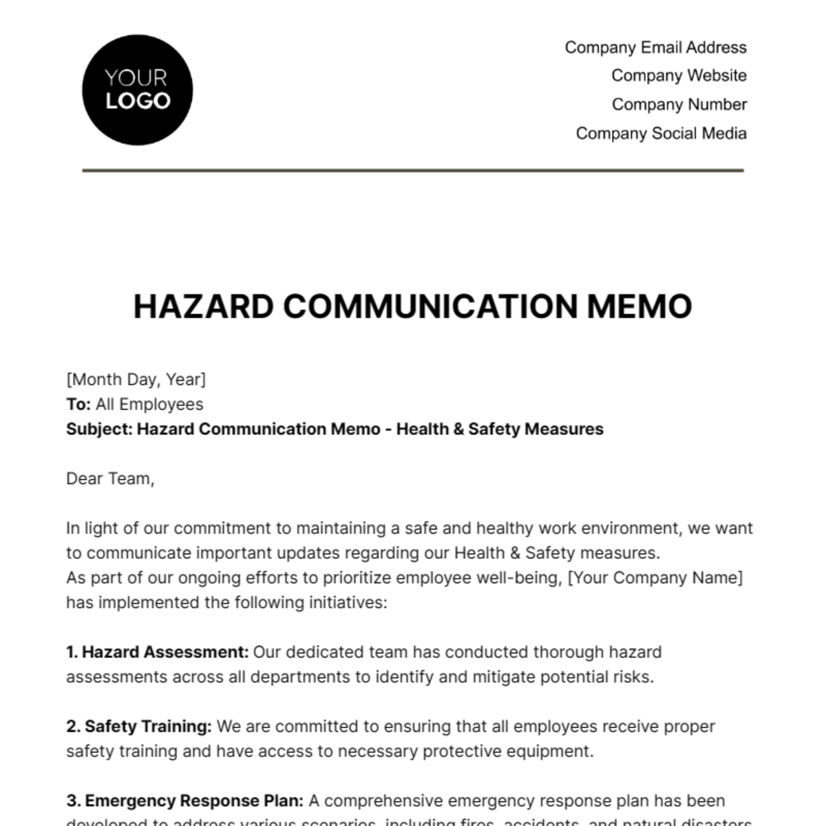 Emergency Action Proposal Template - Edit Online & Download Example ...