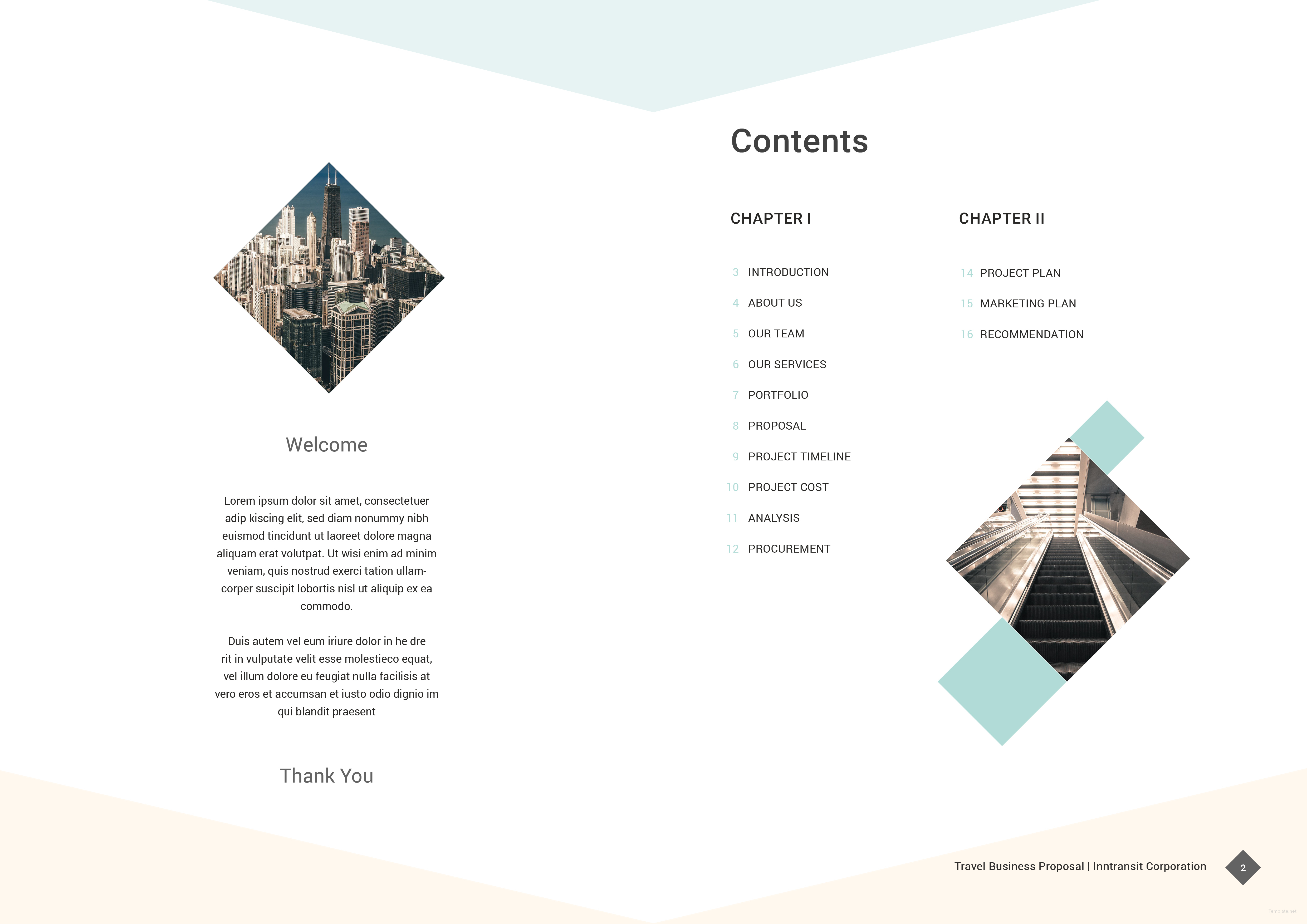 Travel Business Proposal Template In Adobe Indesign