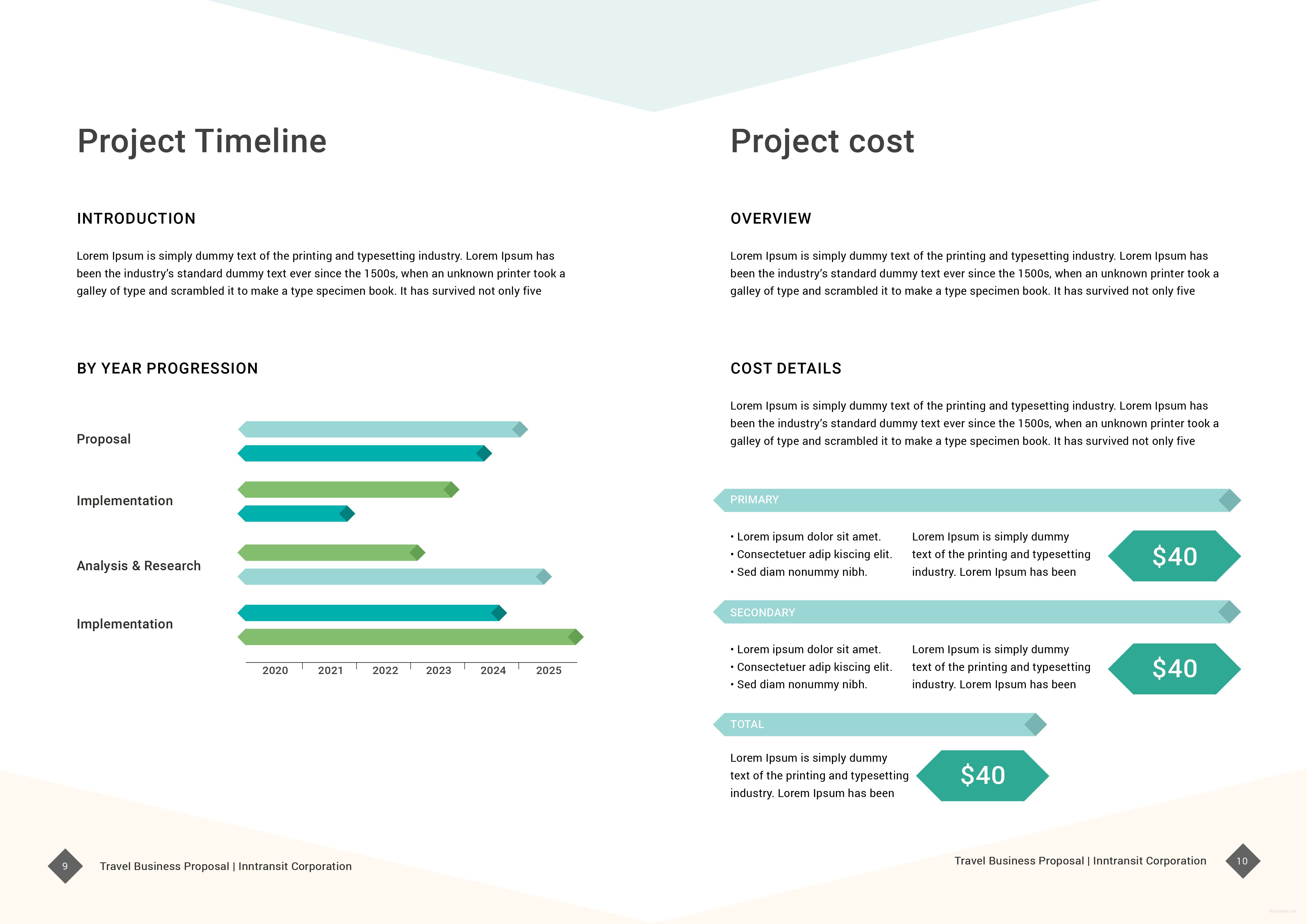 Travel Business Proposal Template In Adobe Indesign