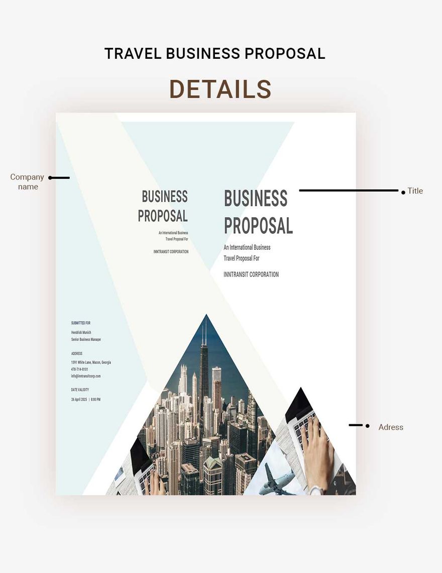 Travel Business Proposal Template