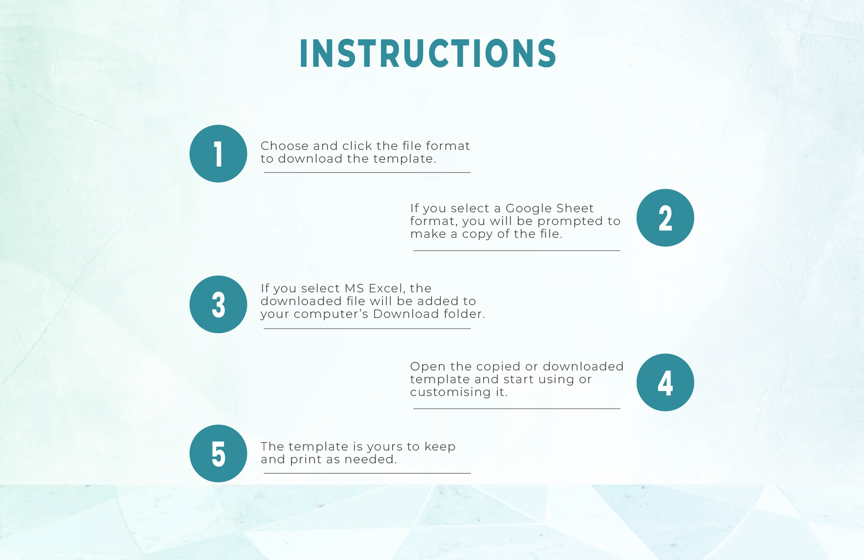 Price Sheet Quotation Template