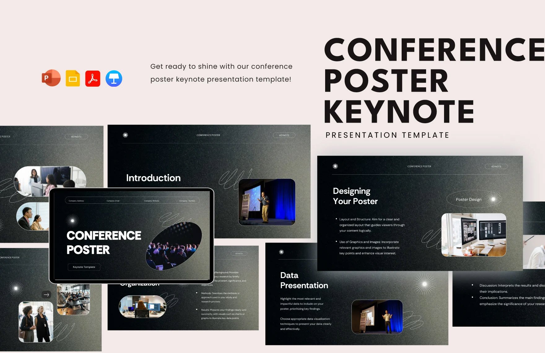 Conference Poster Keynote Template in PDF, PowerPoint, Google Slides, Apple Keynote