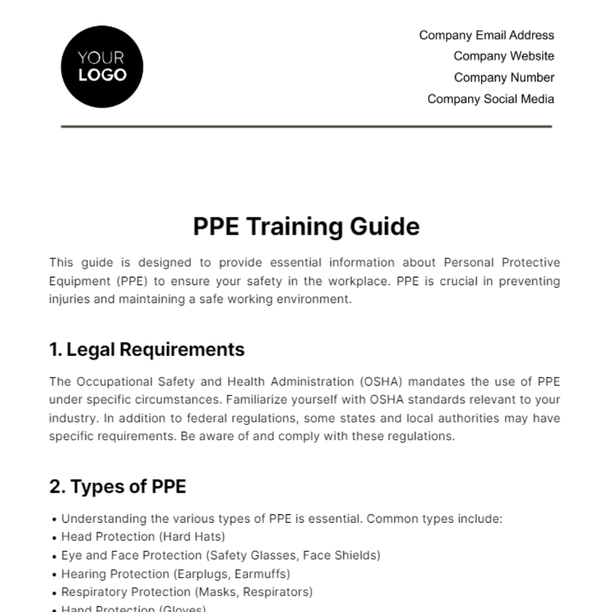 Personal Protective Equipment, PPE Types & Examples - Lesson