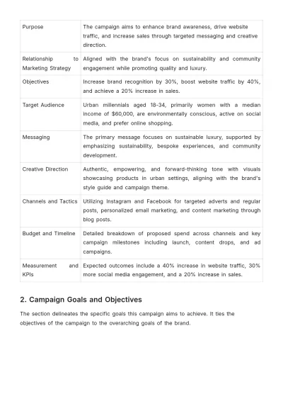 Free Brand Brief Design Template to Edit Online