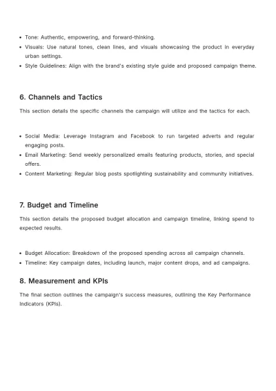 Free Brand Brief Design Template to Edit Online