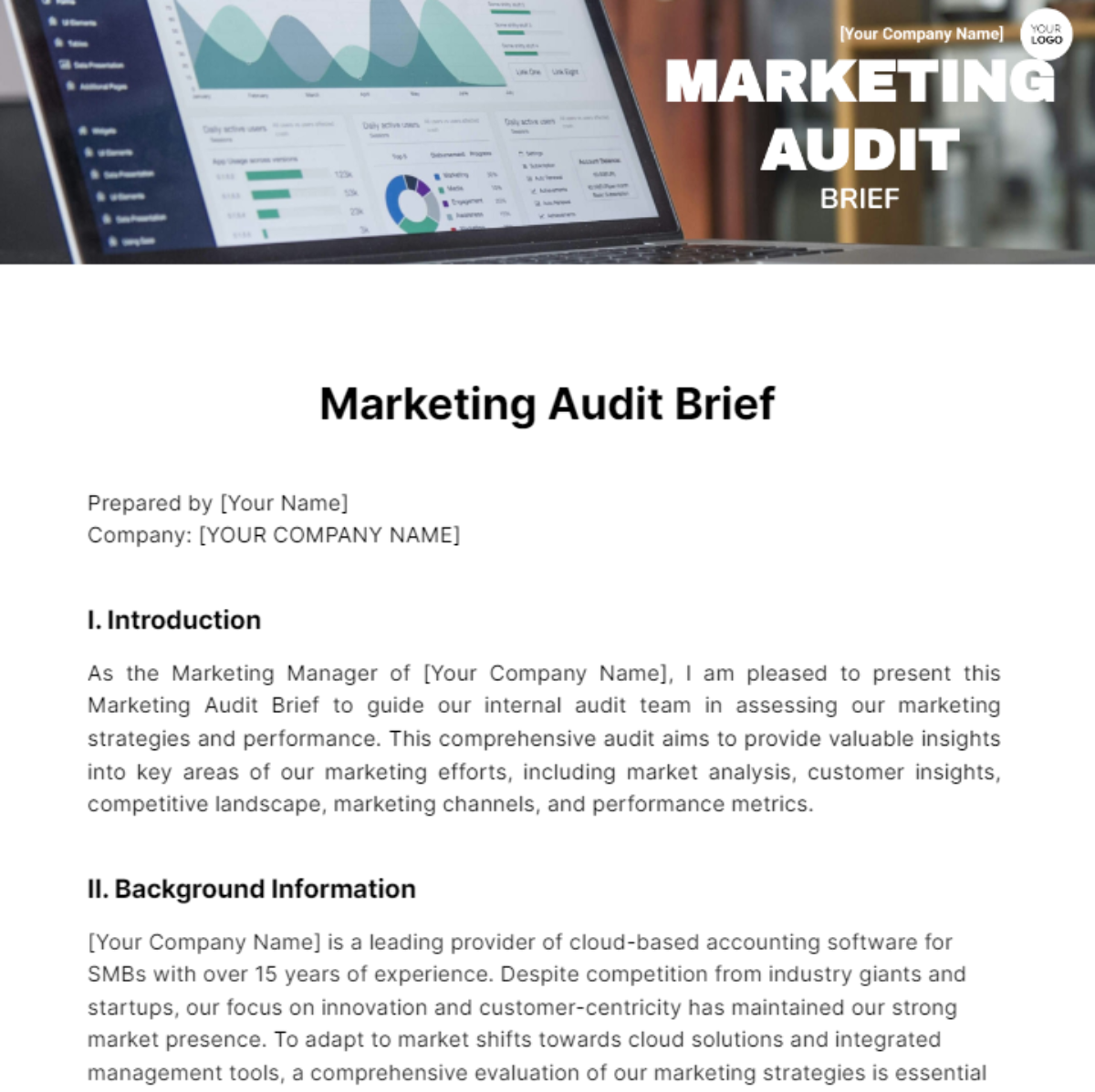 Marketing Audit Brief Template - Edit Online & Download