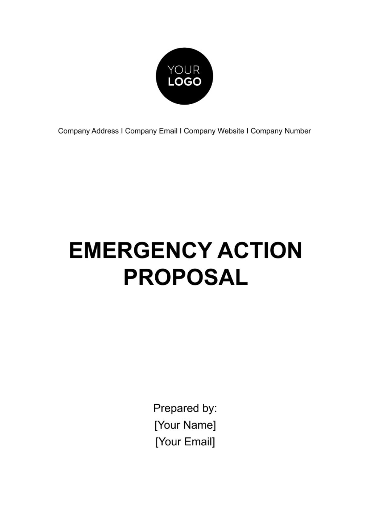 Emergency Action Proposal Template