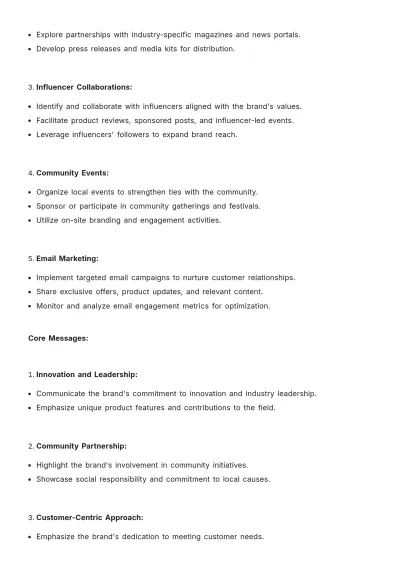 Free Media Communications Brief Template to Edit Online