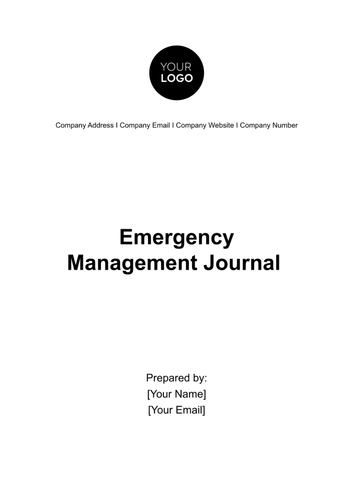 Emergency Management Journal Template - Edit Online & Download