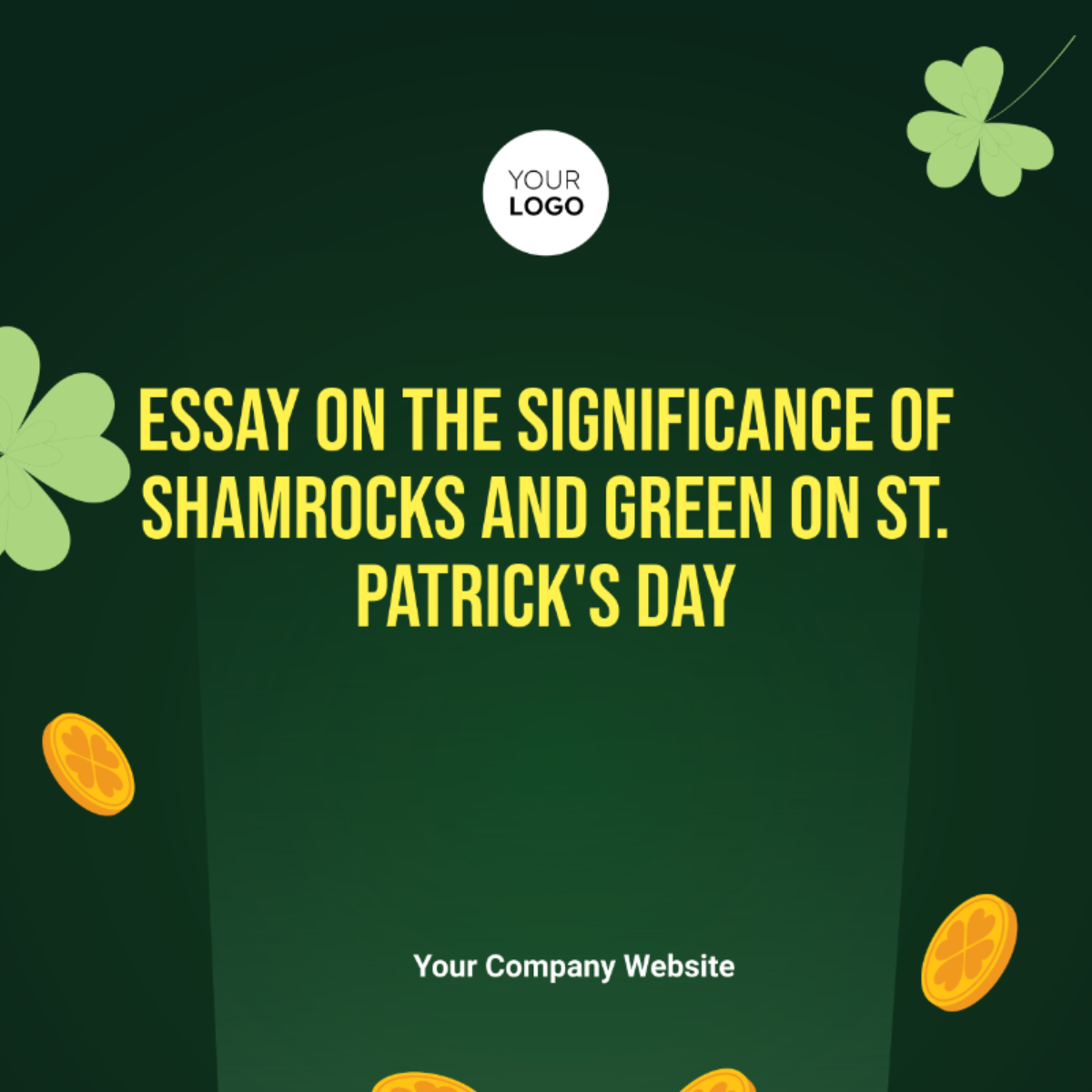 The Significance of Shamrocks and Green in St. Patrick's Day Essay Template