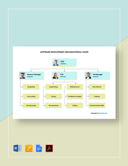 Download 9+ IT/Software Organizational Chart Templates - Adobe PDF ...