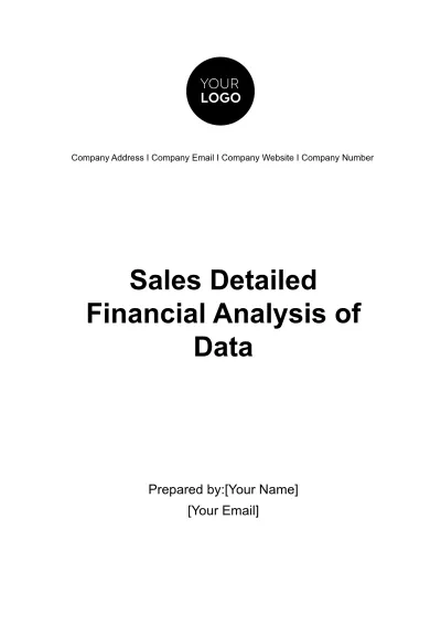 Free Sales Detailed Financial Analysis of Data Template to Edit Online