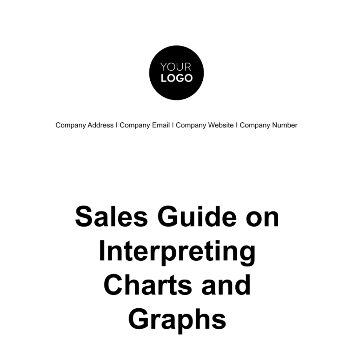 Free Sales Guide on Interpreting Charts and Graphs Template