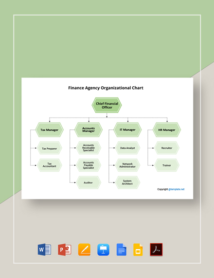 Insurance Agency Organizational Chart Template - Word | Apple Pages ...