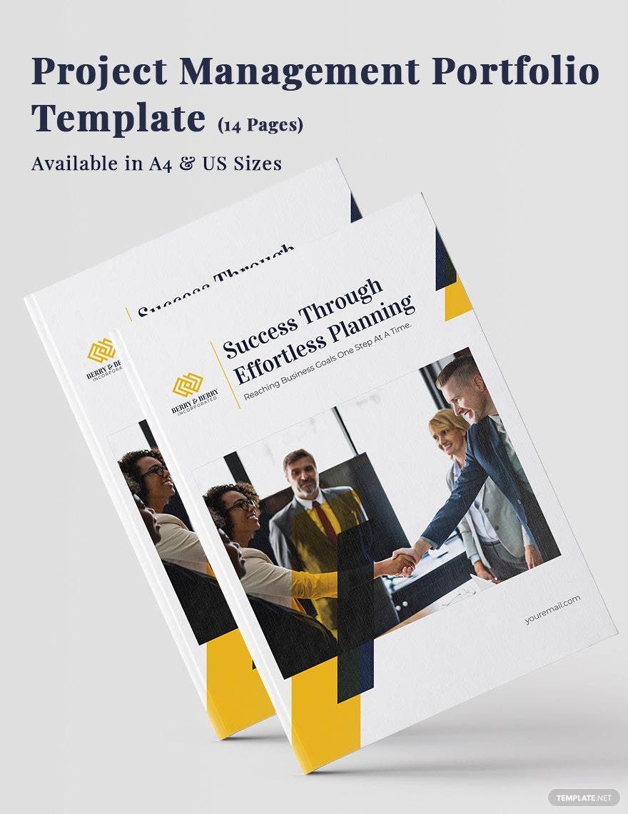 Project Management Portfolio Template in Publisher, Pages, Word, InDesign - Download | Template.net