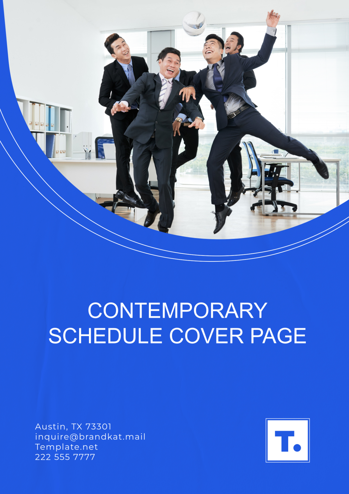 Contemporary Schedule Cover Page Template - Edit Online & Download