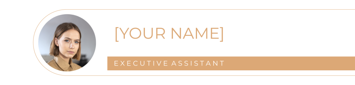 Executive Assistant Cover Letter Header