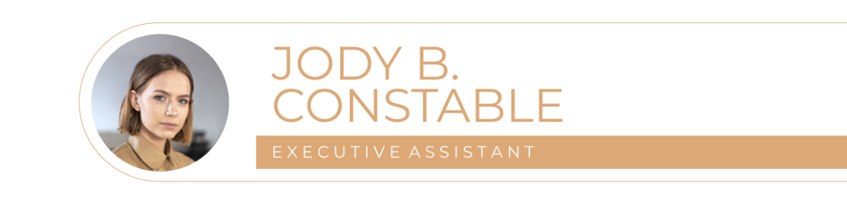 Executive Assistant Cover Letter Header