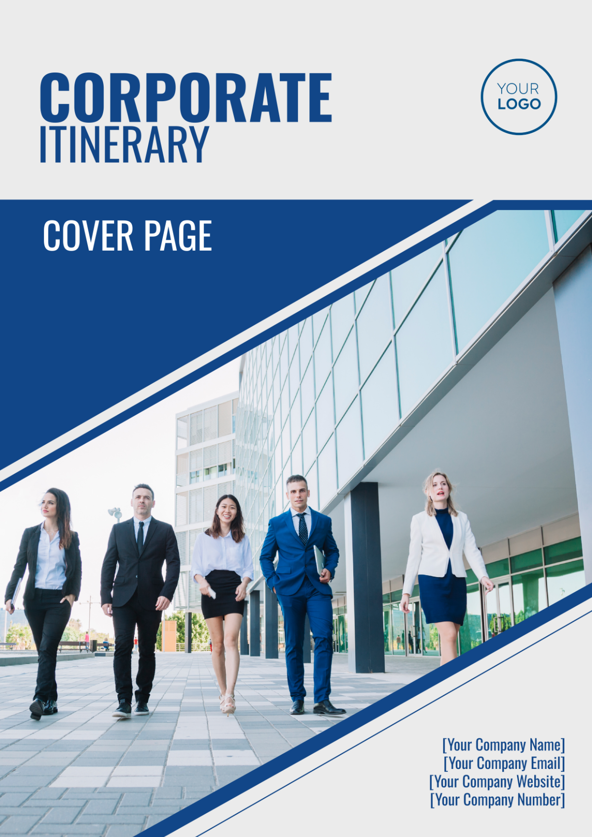 Corporate Itinerary Cover Page