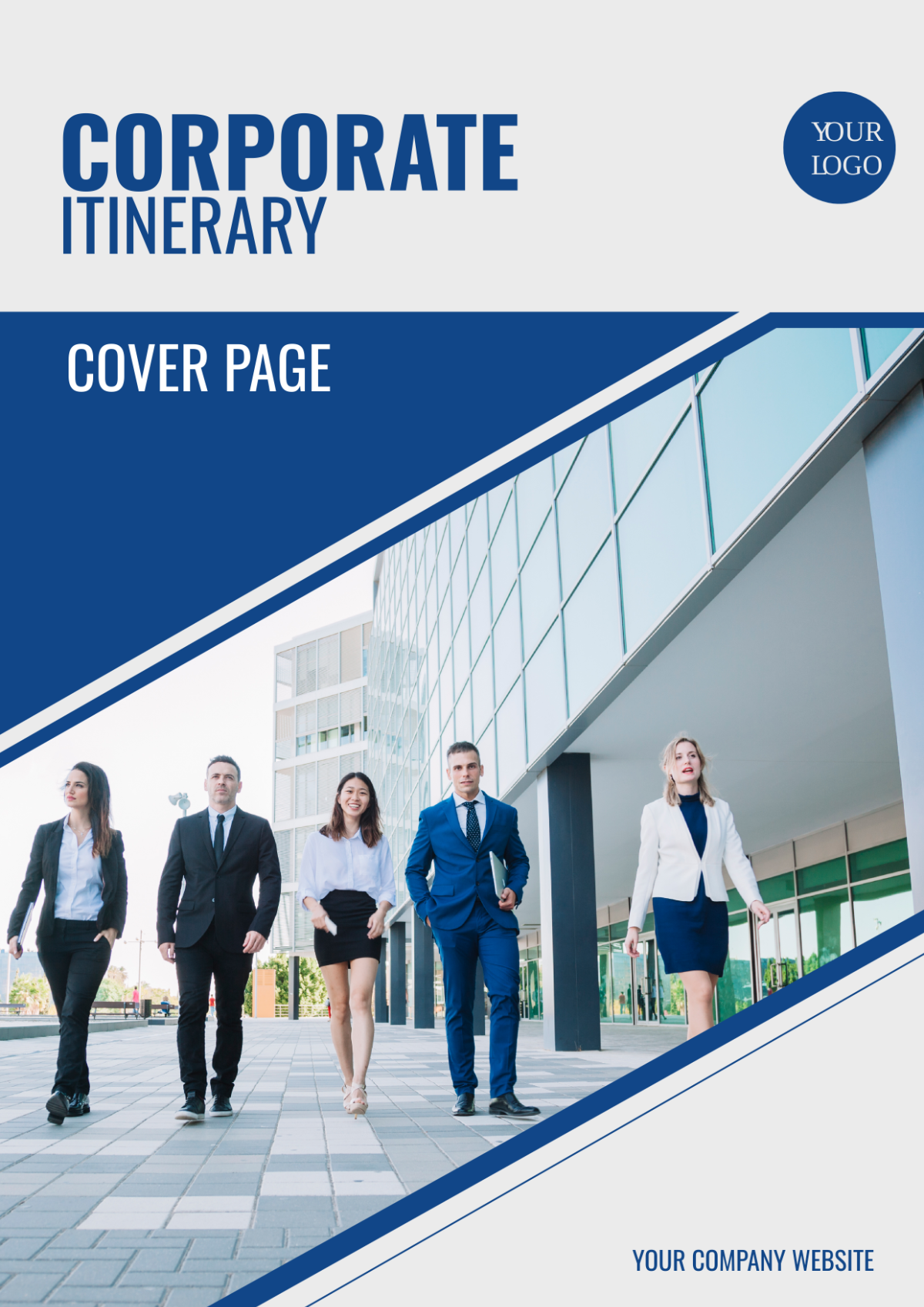 Corporate Itinerary Cover Page Template Edit Online Download