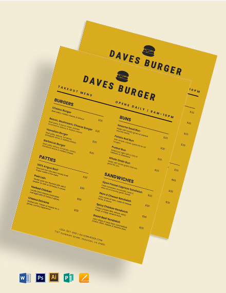 31 Takeaway Menu Template Free PSD JPEG AI Format Download Free 
