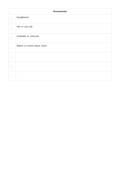 Free Vacation To Do List Template to Edit Online