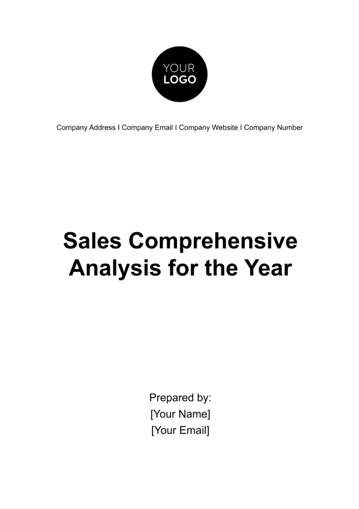 Sales Comprehensive Analysis for the Year Template - Edit Online & Download