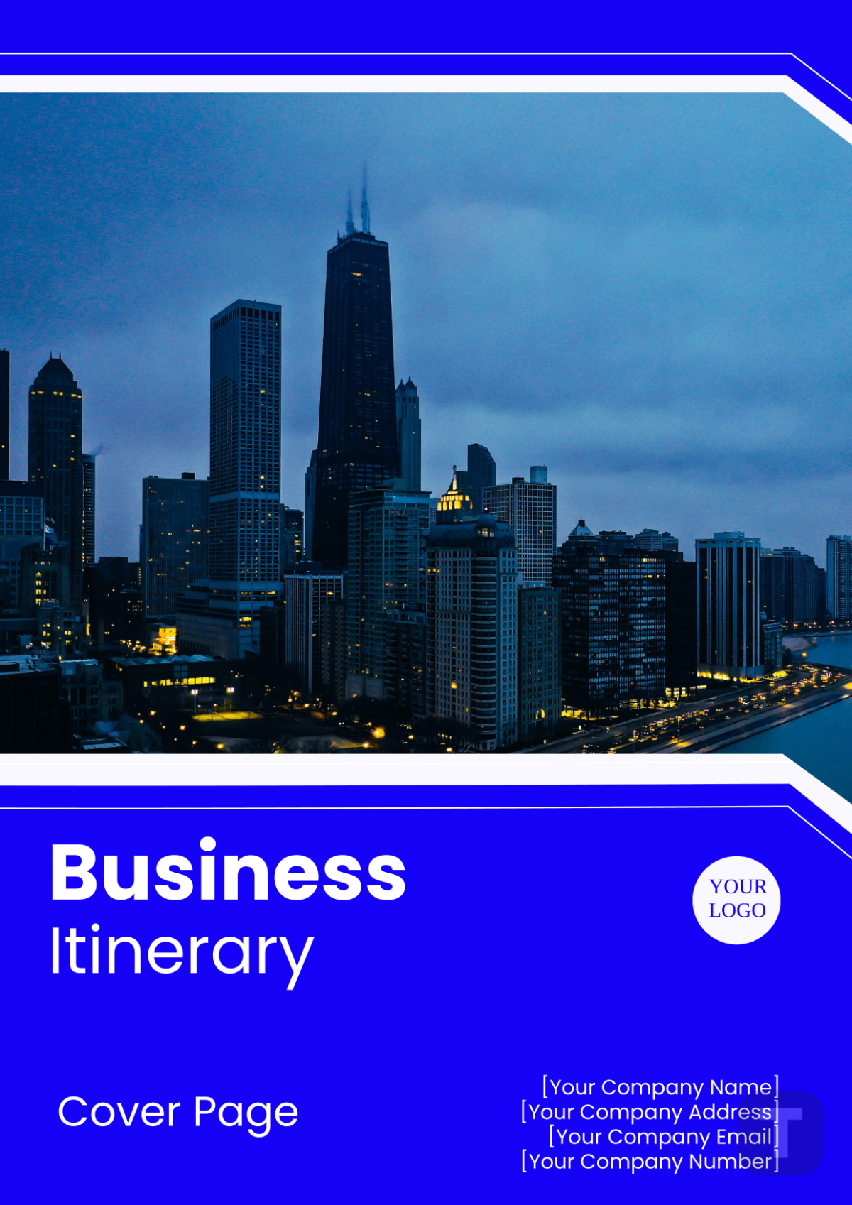 Business Itinerary Cover Page