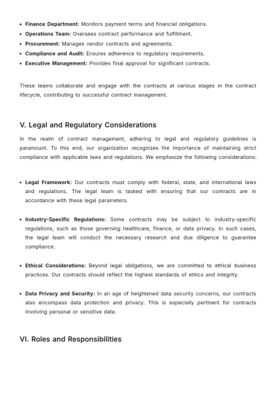 Free Sales Comprehensive Contract Management Plan Template to Edit Online