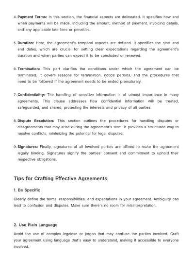 Free Sales Guide for Quick Understanding of Agreements Template to Edit Online