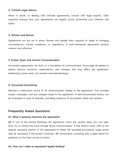 Free Sales Guide for Quick Understanding of Agreements Template to Edit Online